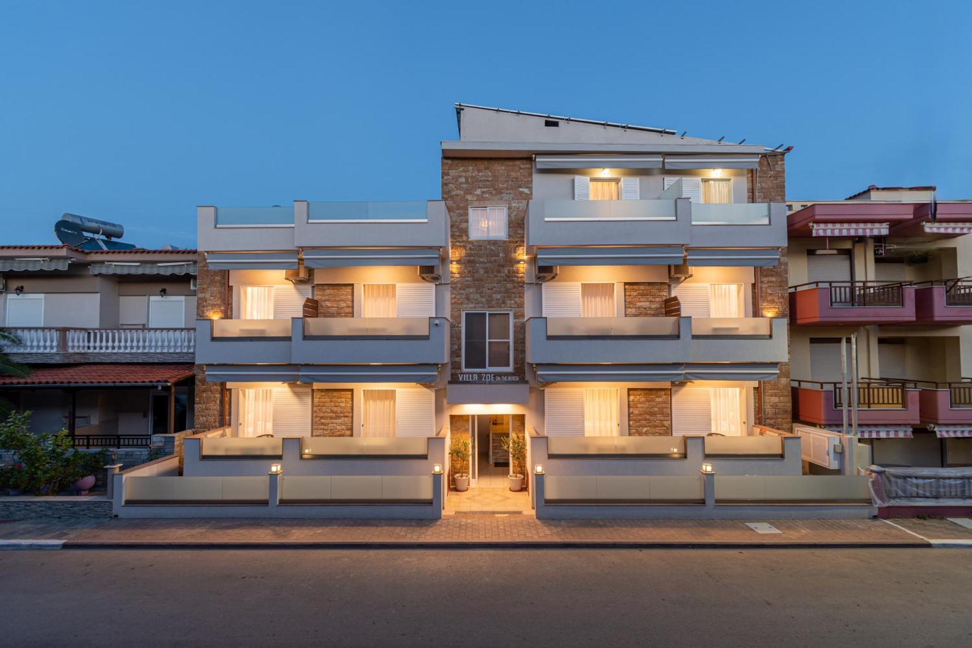 Villa Zoe On The Beach Sarti Exterior photo