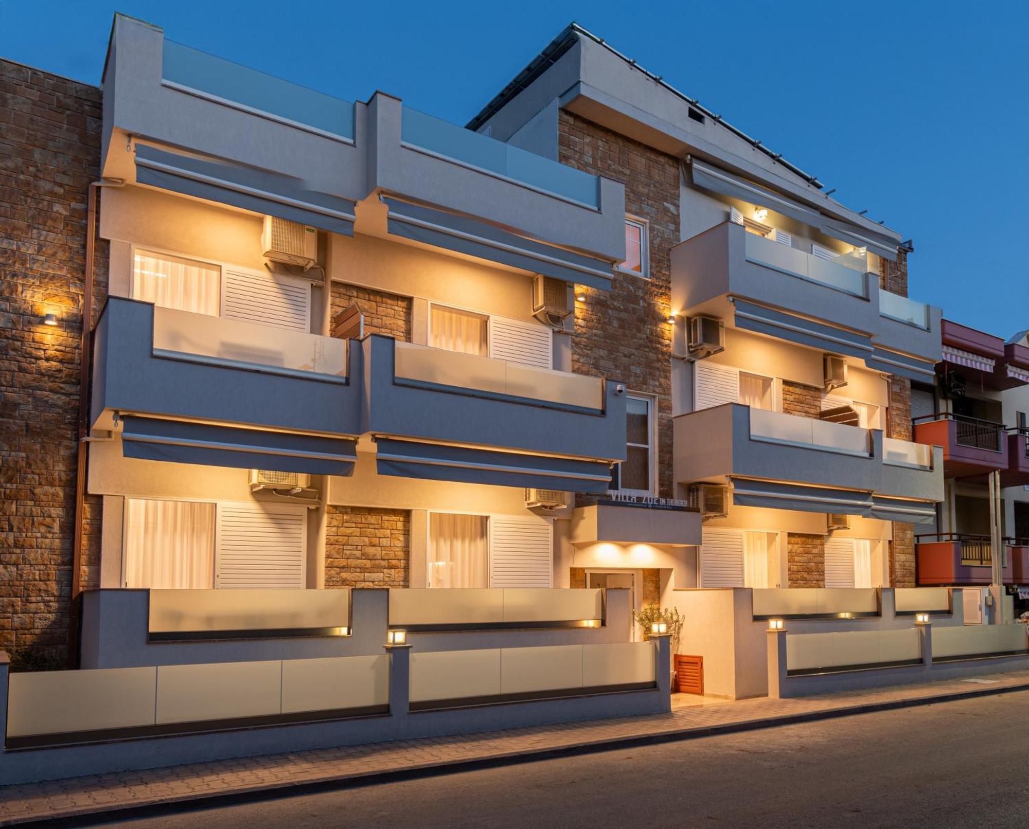Villa Zoe On The Beach Sarti Exterior photo